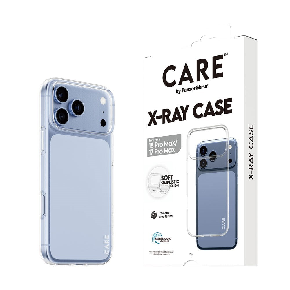 iPhone 18 Pro Max / 17 Pro Max CARE by PanzerGlass Fashionable X-Ray Soft Basic Case - Genomskinlig