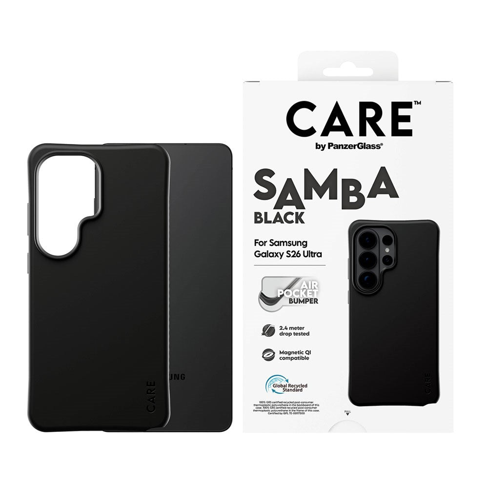 Samsung Galaxy S26 Ultra CARE by PanzerGlass Fashionable Samba Skal - Qi Kompatibel - Svart