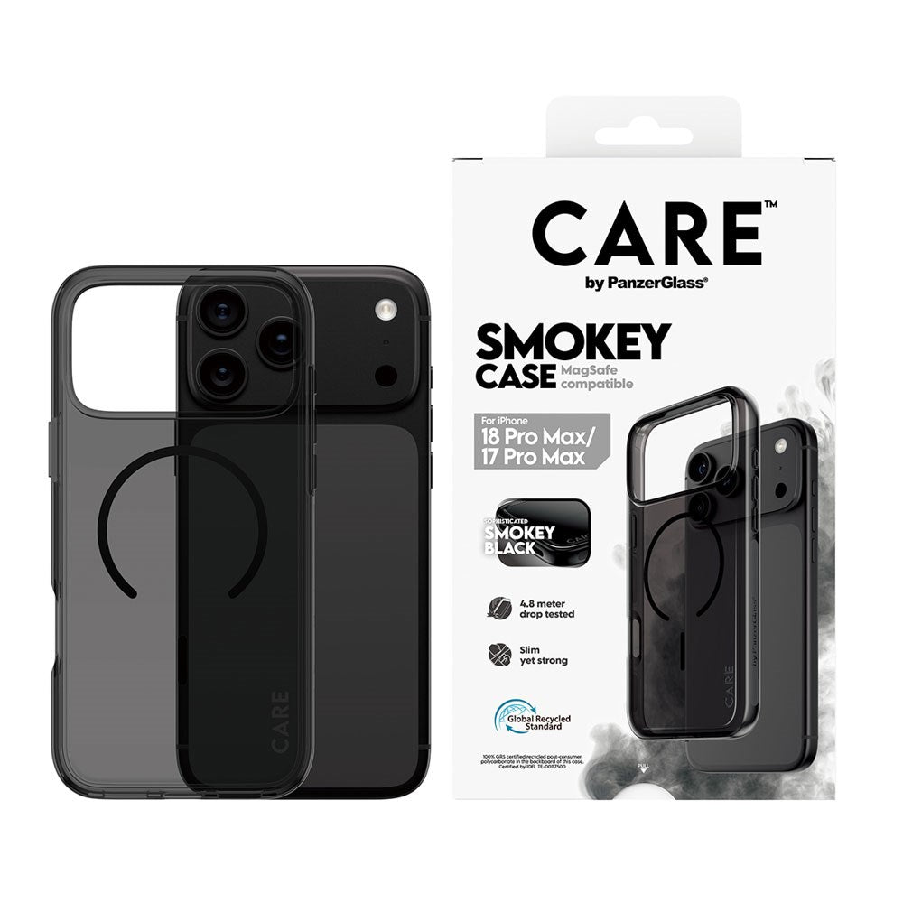 iPhone 18 Pro Max / 17 Pro Max CARE by PanzerGlass FLAGSHIP Urban Explorer Skal - MagSafe Kompatibel - Smokey Black