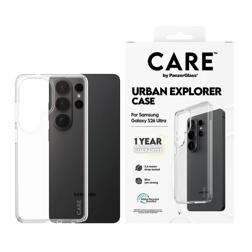Samsung Galaxy S26 Ultra CARE by PanzerGlass Urban Explorer Skal - Genomskinlig
