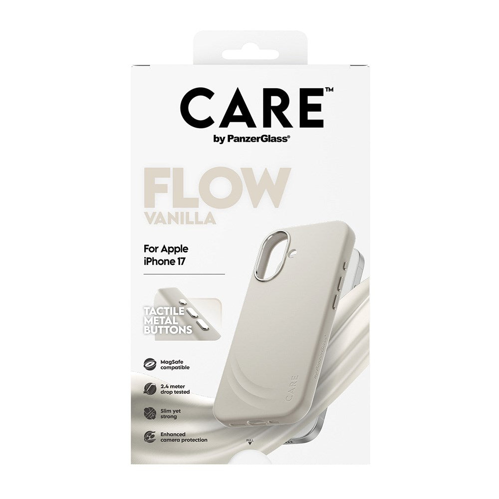 CARE by PanzerGlass iPhone 17 Feature Flow Skal - MagSafe Kompatibel - Vanilla