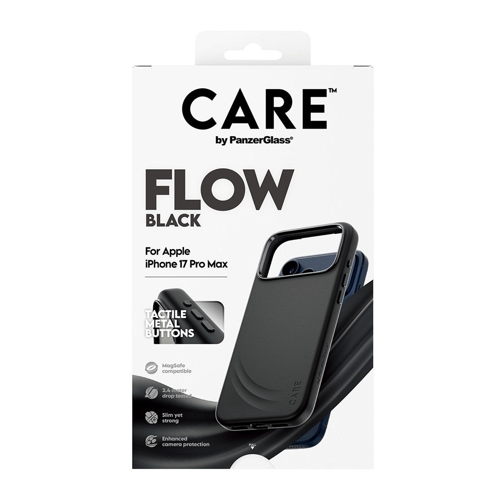 CARE by PanzerGlass iPhone 17 Pro Max Feature Flow Skal - MagSafe Kompatibel - Svart