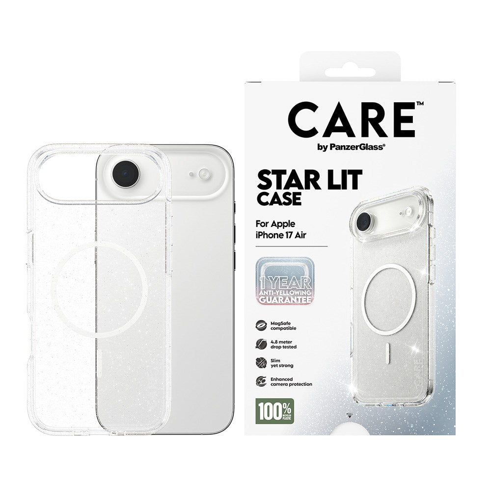 CARE by PanzerGlass iPhone Air FLAGSHIP Urban Explorer Skal - MagSafe Kompatibel - Transparent / Star Lit