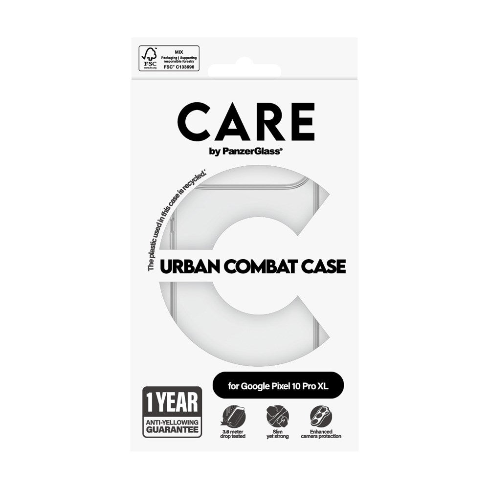 CARE by PanzerGlass Google Pixel 10 Pro XL FLAGSHIP Urban Combat Case - Transparent