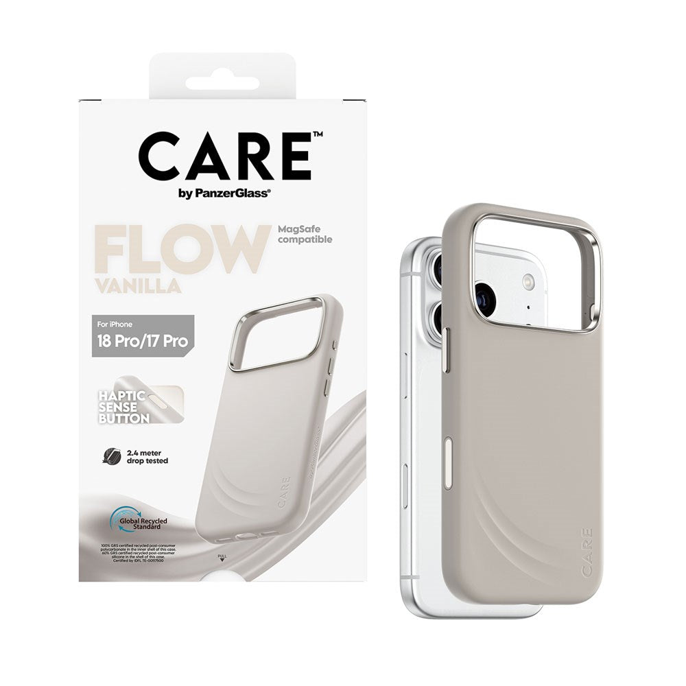 iPhone 18 Pro / 17 Pro CARE by PanzerGlass Feature Flow Skal - MagSafe Kompatibel - Vanilla