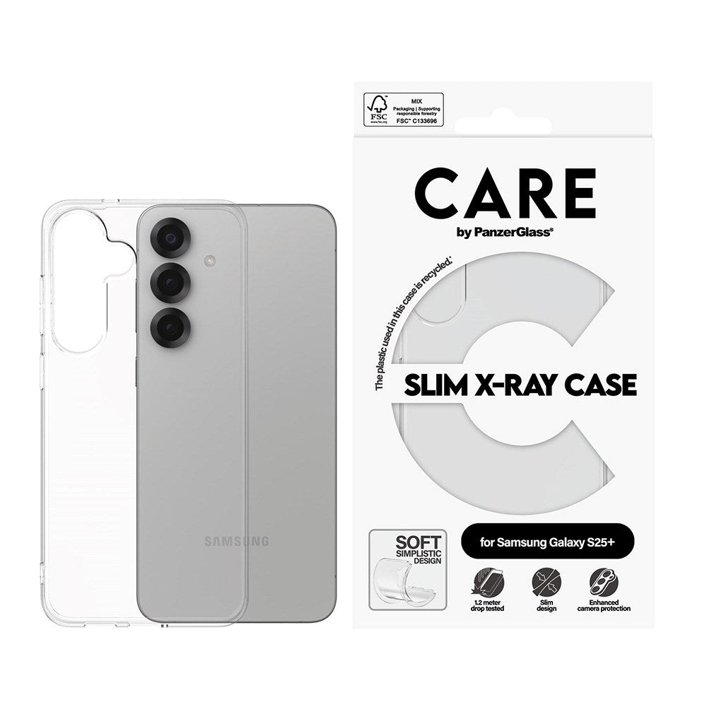 CARE by PanzerGlass Samsung Galaxy S25+ (Plus) FASHION X-Ray Soft Basic Skal - Genomskinlig
