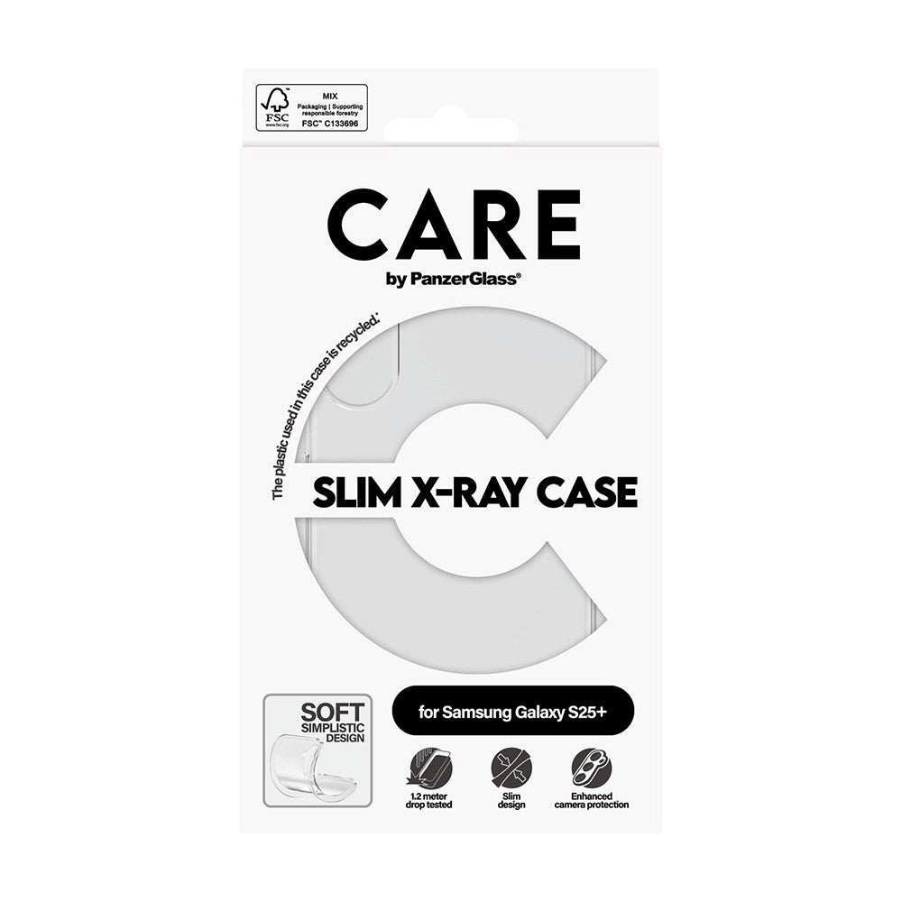 CARE by PanzerGlass Samsung Galaxy S25+ (Plus) FASHION X-Ray Soft Basic Skal - Genomskinlig
