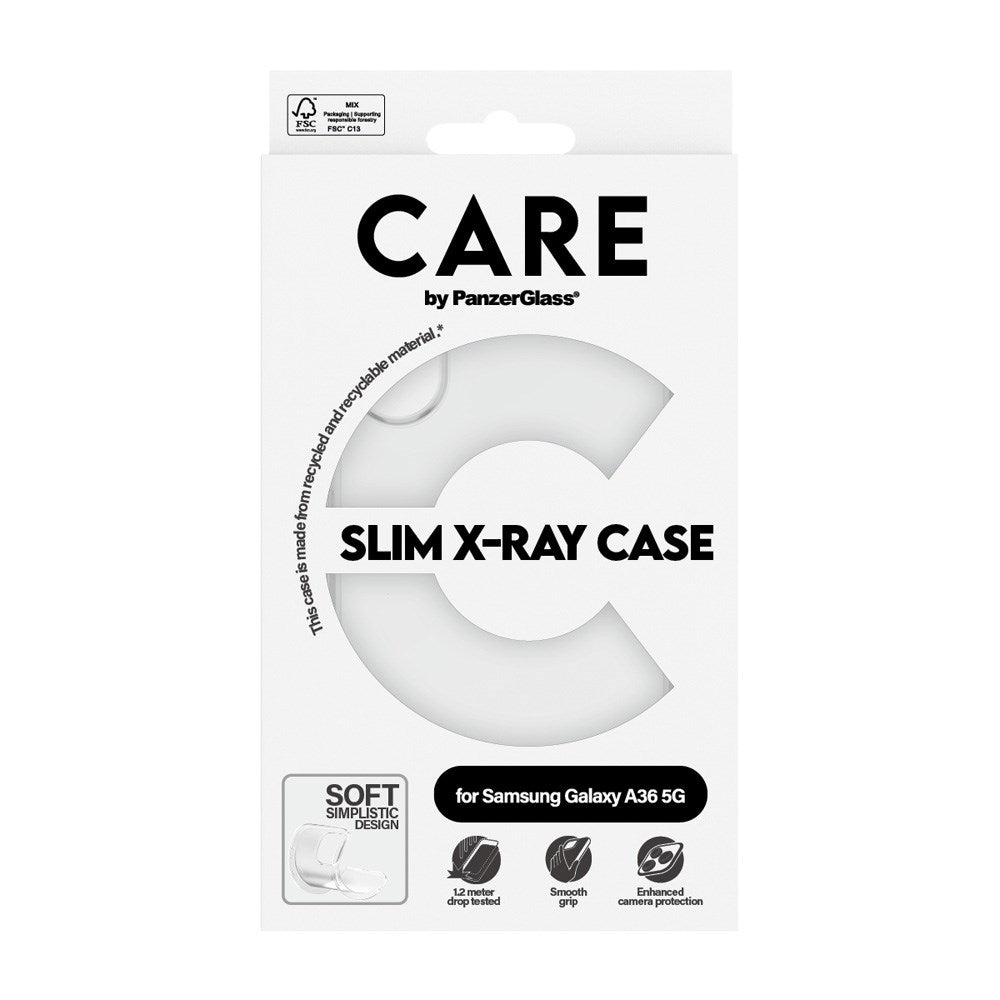 CARE by PanzerGlass Samsung Galaxy A36 (5G) FASHION X-Ray Soft Basic Skal - Genomskinlig