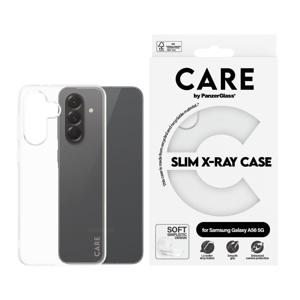 CARE by PanzerGlass Samsung Galaxy A56 (5G) FASHION X-Ray Soft Basic Skal - Genomskinlig
