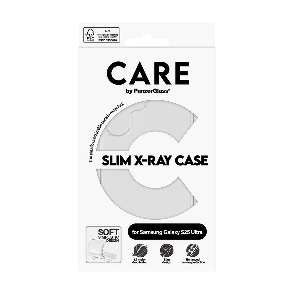 CARE by PanzerGlass Samsung Galaxy S25 Ultra FASHION X-Ray Soft Basic Skal - Genomskinlig