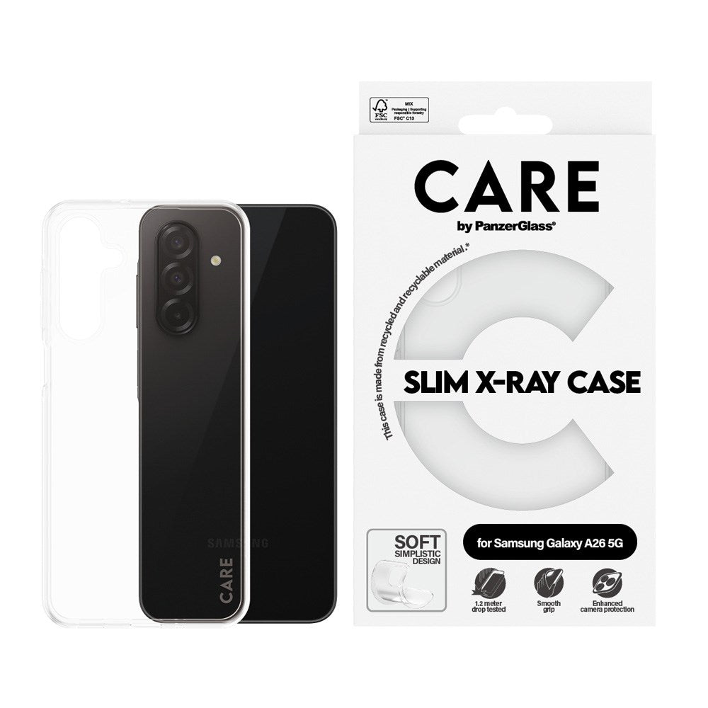 CARE by PanzerGlass Samsung Galaxy A26 (5G) FASHION X-Ray Soft Basic Skal - Genomskinlig
