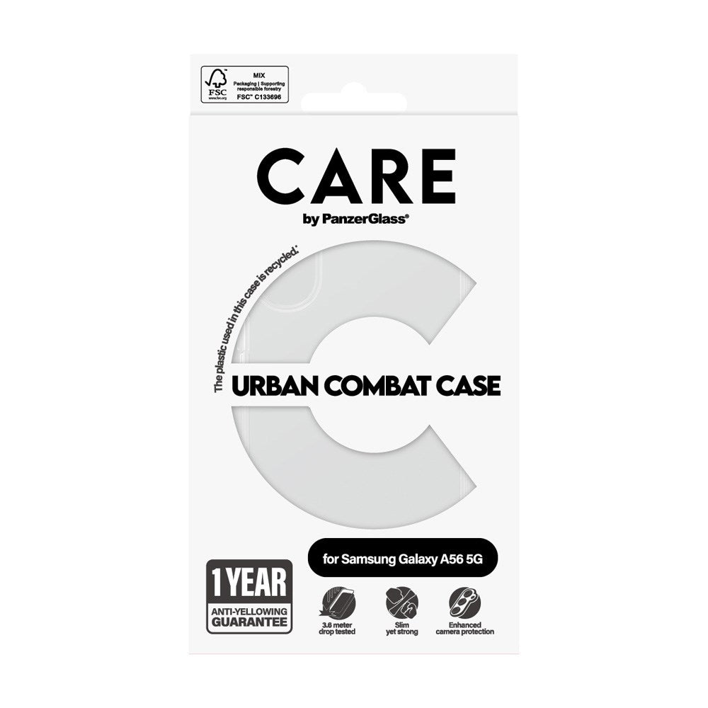 CARE by PanzerGlass Samsung Galaxy A56 (5G) FLAGSHIP Urban Combat Skal - Genomskinlig