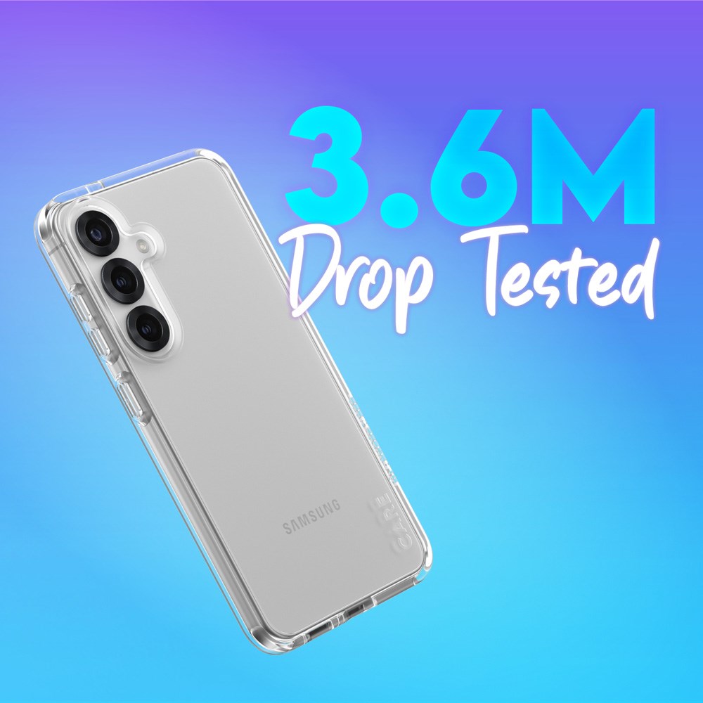 CARE by PanzerGlass Samsung Galaxy S25 FLAGSHIP Urban Combat Skal - Genomskinlig