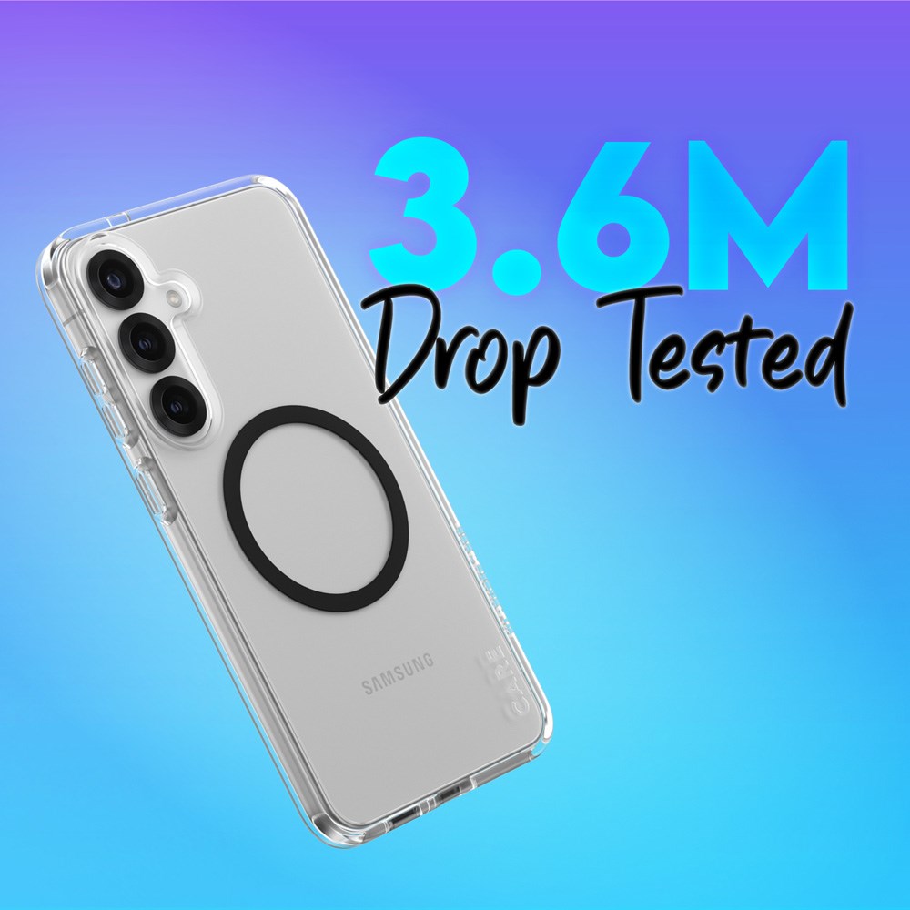 CARE by PanzerGlass Samsung Galaxy S25+ (Plus) FLAGSHIP Urban Combat Skal - Qi Kompatibel - Genomskinlig / Black