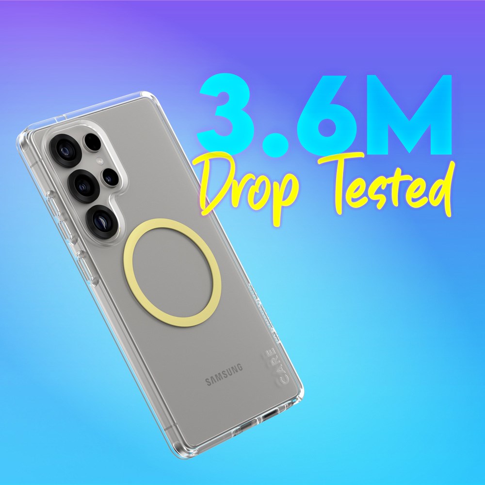 CARE by PanzerGlass Samsung Galaxy S25 Ultra FLAGSHIP Urban Combat Skal - Qi Kompatibel - Genomskinlig / Chardonnay