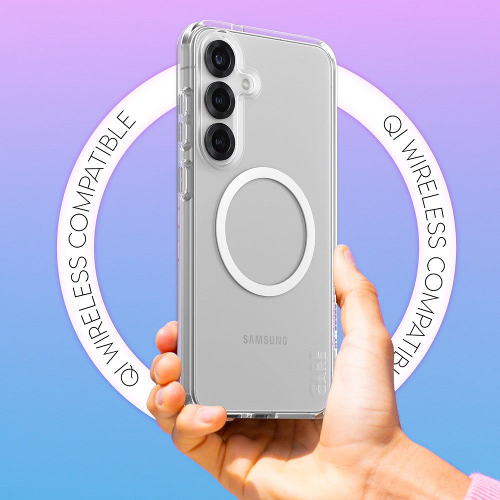 CARE by PanzerGlass Samsung Galaxy S25+ (Plus) FLAGSHIP Urban Combat Skal - Qi Kompatibel - Genomskinlig / White