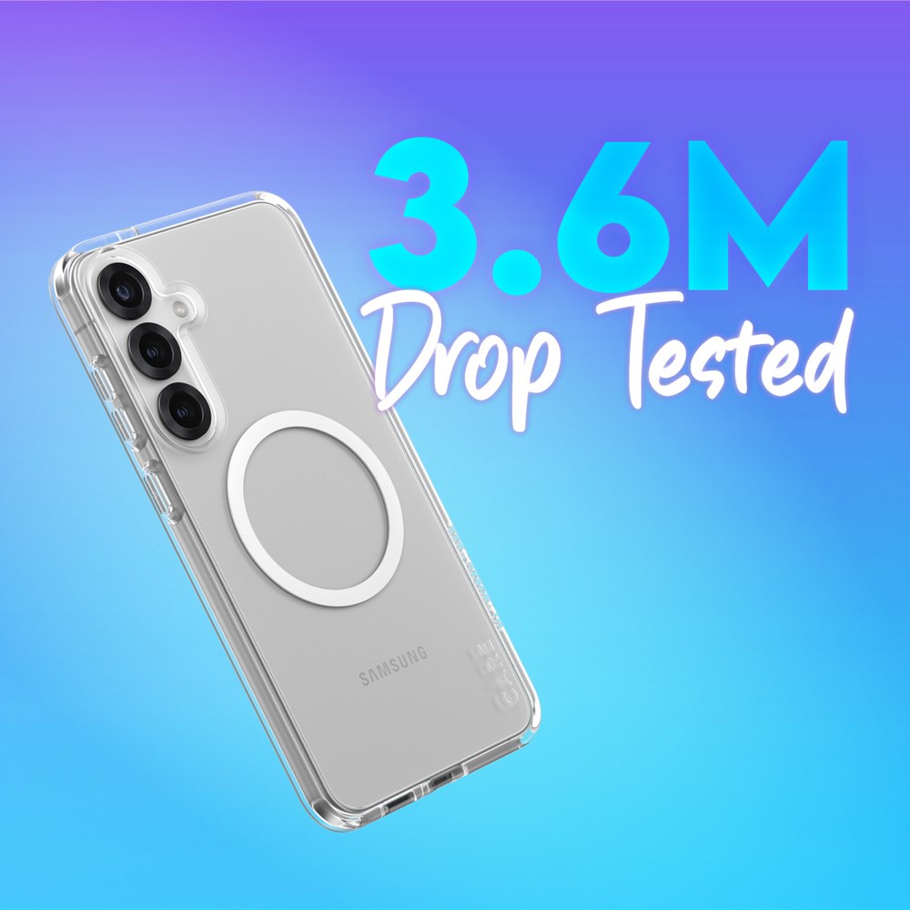 CARE by PanzerGlass Samsung Galaxy S25+ (Plus) FLAGSHIP Urban Combat Skal - Qi Kompatibel - Genomskinlig / White