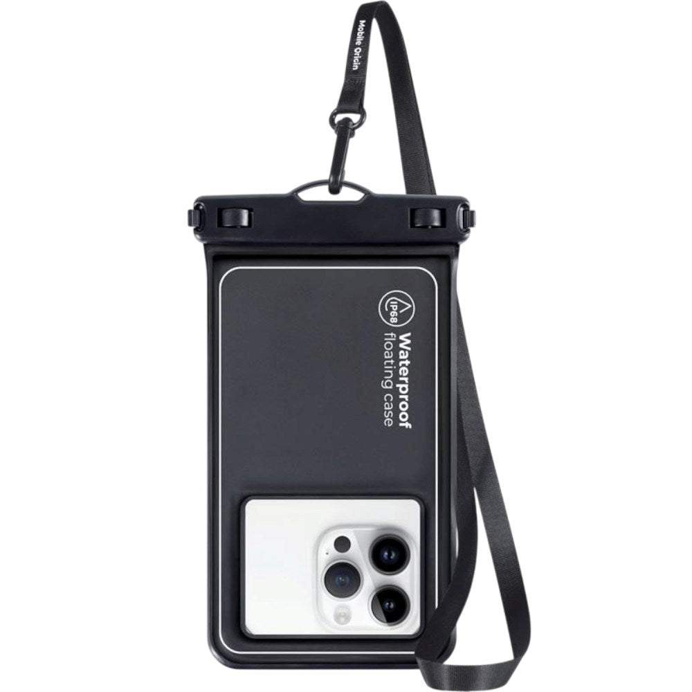 Universal Waterproof Case Pouch Mobile Origin - Svart / Transparent (Max. Telefon: 6,5")