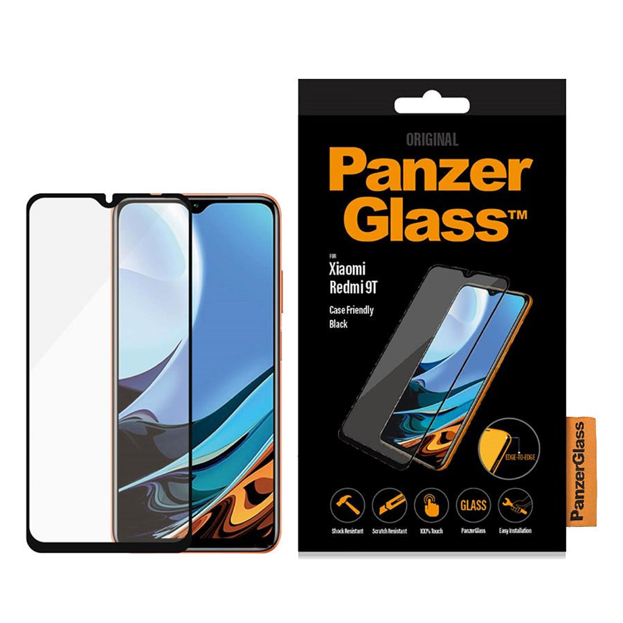 Xiaomi Redmi Note 9T (5G) PanzerGlass Screen Protector - Case Friendly - Svart