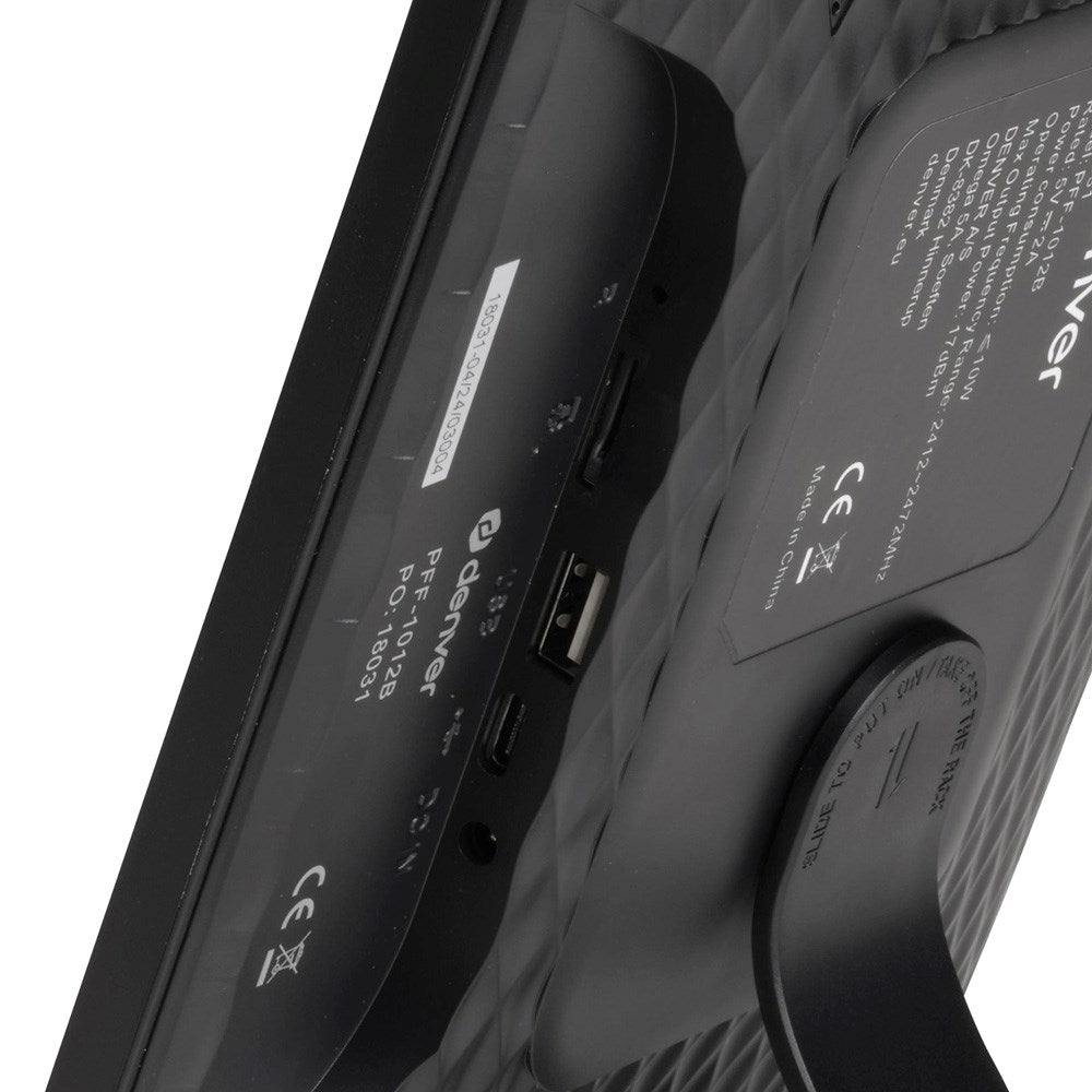 Denver Digital WiFi-Fotoram - Frameo - 10,1" - 16 GB - Svart