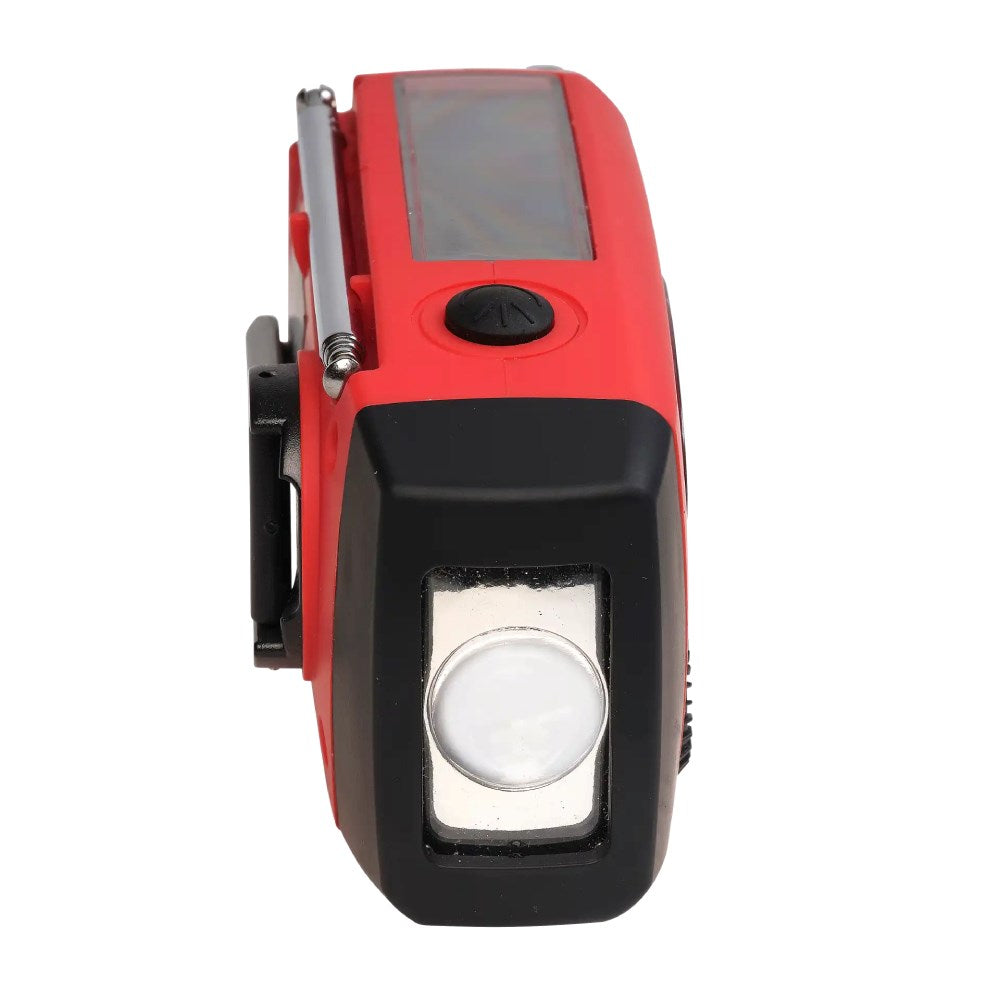 Denver SCR-2005 Nödradio med Vev - Ficklampa - SOS-Funktion - Röd