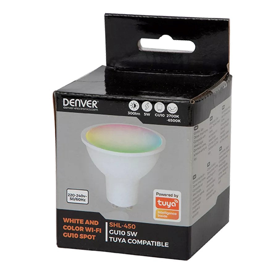 LED-smartlampa Denver SHL-450 GU10 - Vit