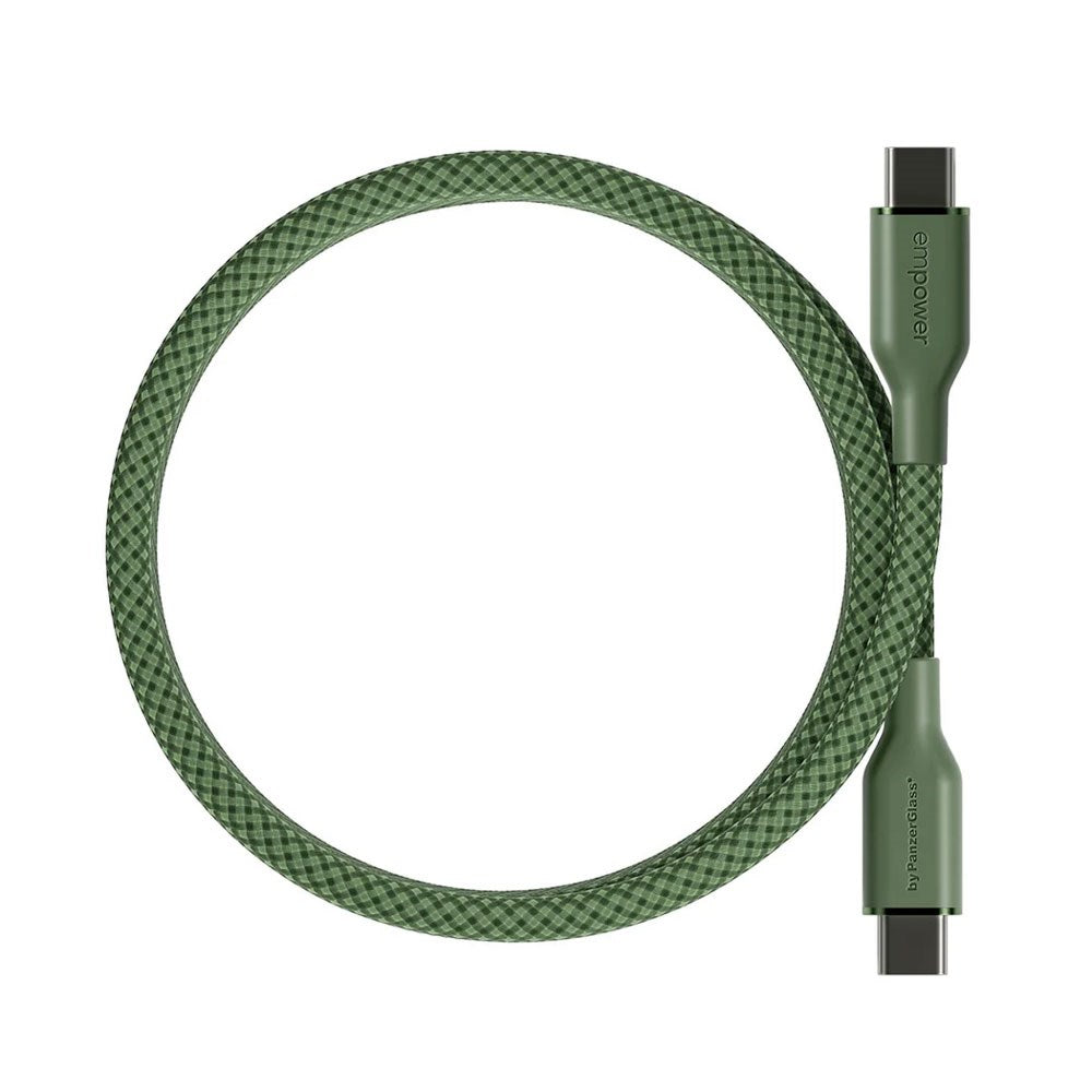 empower by PanzerGlass Magnetic 240W USB-C till USB-C Kabel – 1.5m – Sage