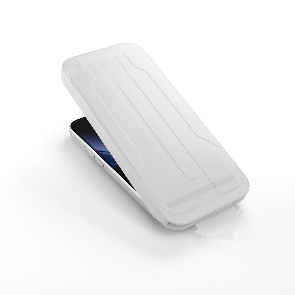 iPhone 18 Pro Max Epico Privacy AntiReflective Glass 3D Skärmskyddsglas m. Monteringsram - Transparent