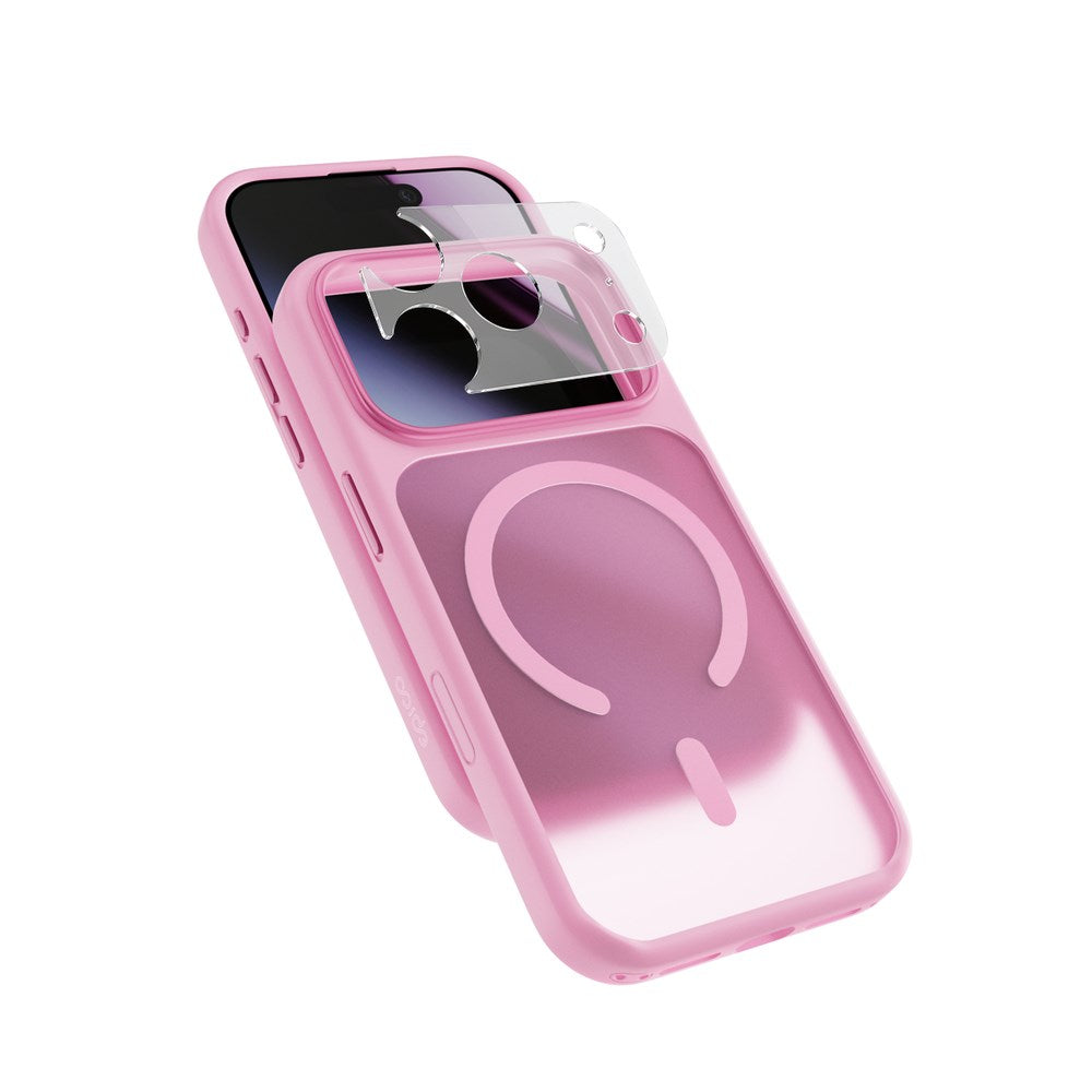 iPhone 18 Pro / 17 Pro Epico HeroMatte Pro Mag+ Skal m. Kameraskydd - MagSafe Kompatibel - Rosa