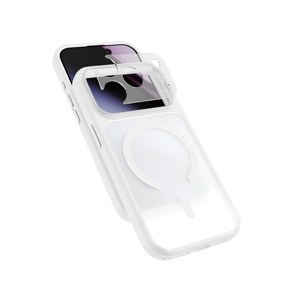 iPhone 18 Pro Max / 17 Pro Max Epico HeroMatte Pro Mag+ Skal m. Kameraskydd - MagSafe Kompatibel - Vit