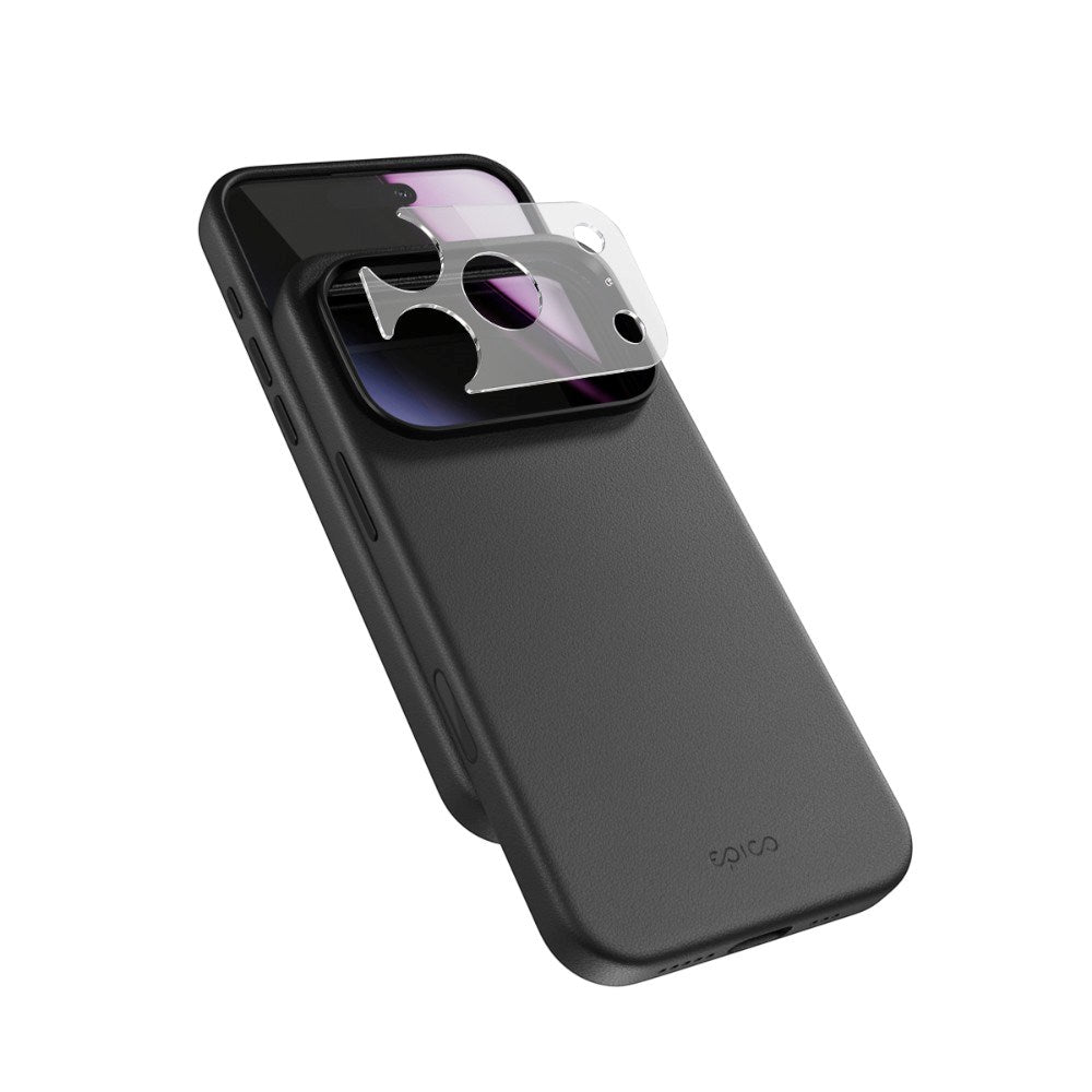 iPhone 18 Pro / 17 Pro Epico Leather Pro Mag+ Skal m. Kameraskydd - MagSafe Kompatibel - Sort