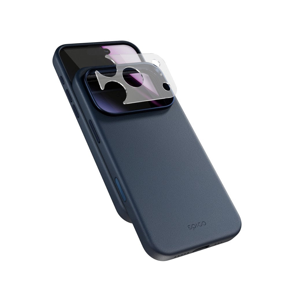 iPhone 18 Pro / 17 Pro Epico Leather Pro Mag+ Skal m. Kameraskydd - MagSafe Kompatibel - Blå