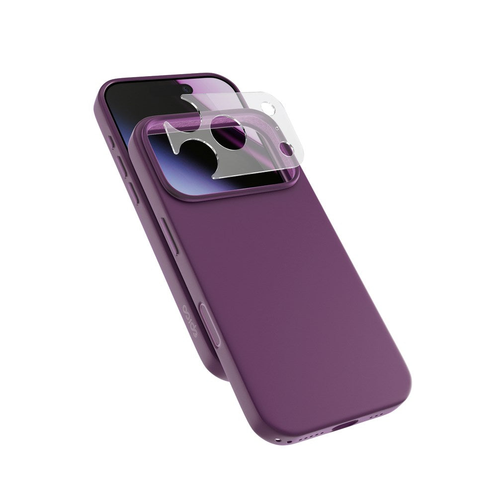 iPhone 18 Pro / 17 Pro Epico Silicone Pro Mag+ Skal m. Kameraskydd - MagSafe Kompatibel - Lila