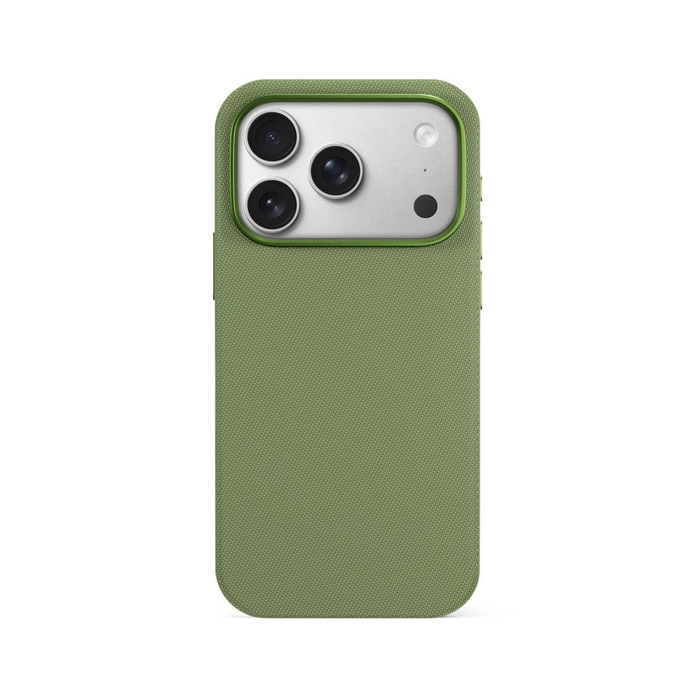 iPhone 18 Pro / 17 Pro Epico SolidWoven Pro Mag+ Skal m. Kameraskydd - MagSafe Kompatibel - Grön