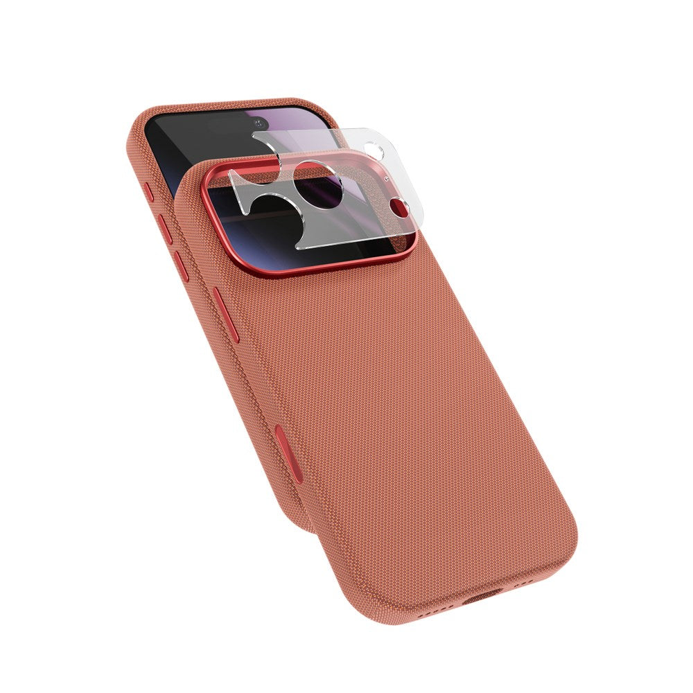 iPhone 18 Pro / 17 Pro Epico SolidWoven Pro Mag+ Skal m. Kameraskydd - MagSafe Kompatibel - Sienna