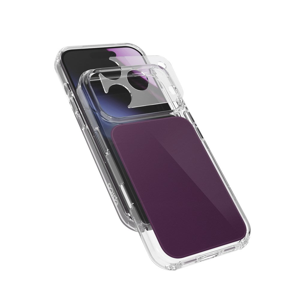 iPhone 18 Pro / 17 Pro Epico Tile Mag+ Skal m. Kameraskydd - MagSafe Kompatibel - Lila