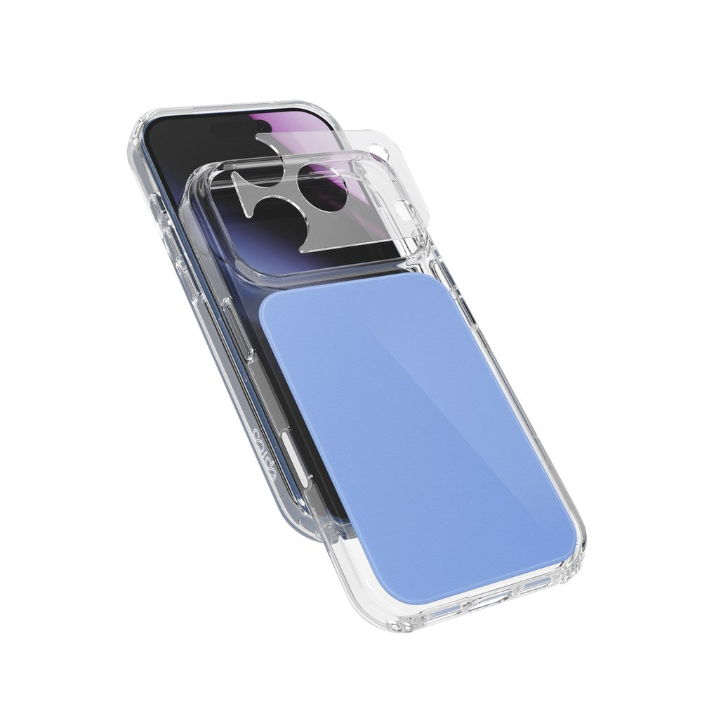 iPhone 18 Pro / 17 Pro Epico Tile Mag+ Skal m. Kameraskydd - MagSafe Kompatibel - Blå