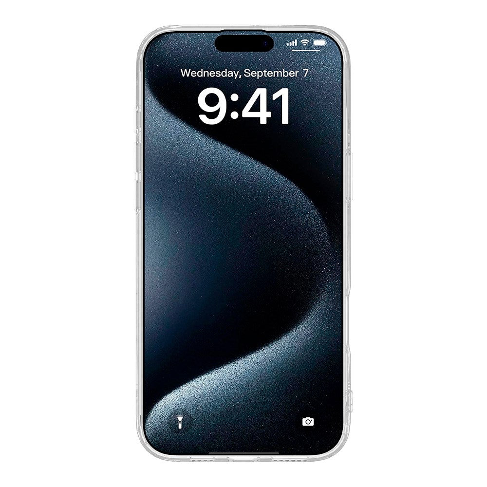 eSTUFF iPhone 16 INFINITE VIENNA Flexibelt Plastskal - 100% Återvunnen Plast - Transparent