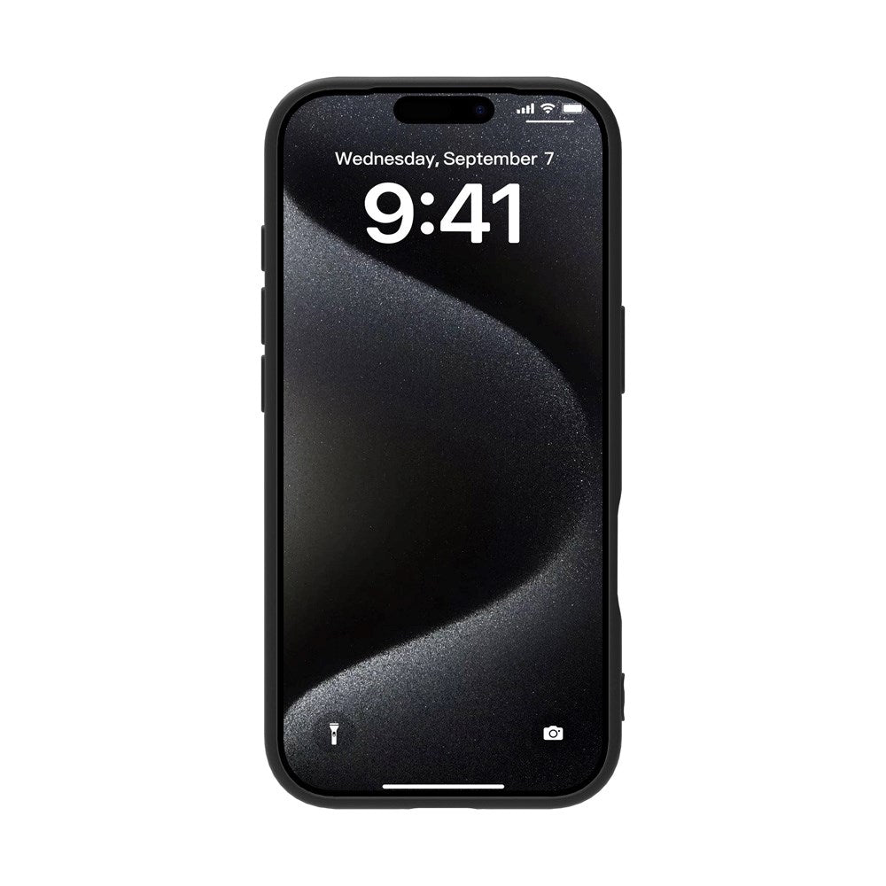 eSTUFF iPhone 17 Pro INFINITE VIENNA Flexibelt Plast Skal - 100% Återvunnen Plast - Svart