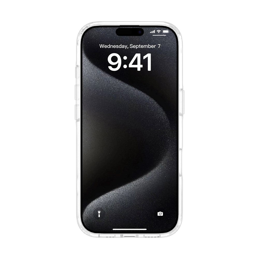 eSTUFF iPhone 17 INFINITE OSLO Hybrid Plast Skal - MagSafe Kompatibel - Genomskinlig