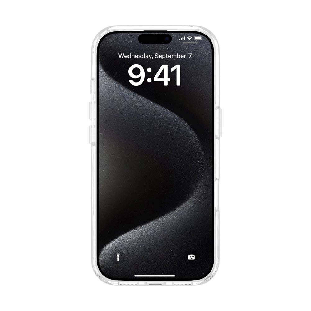 eSTUFF iPhone 17 Pro INFINITE OSLO Hybrid Plast Skal - MagSafe Kompatibel - Genomskinlig