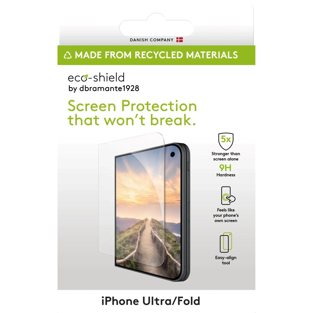 iPhone Duo Dbramante1928 Eco-Shield PET-skärmskydd - Transparent