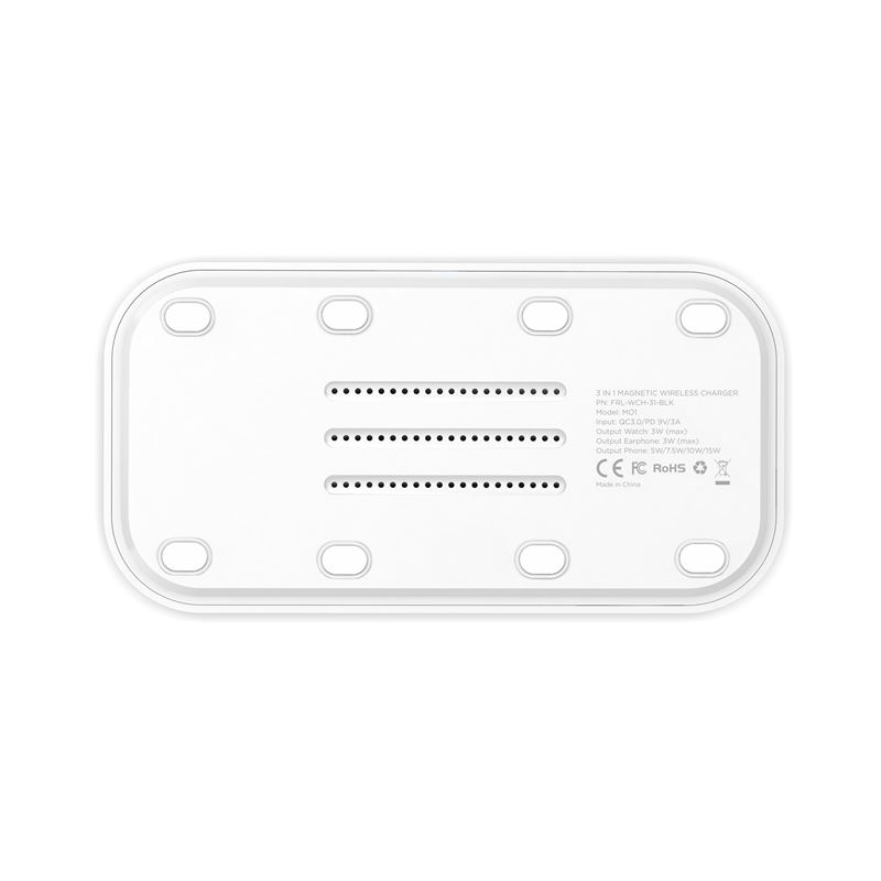 Mobile Origin 3-i-1 Trådlös Laddare - Vit