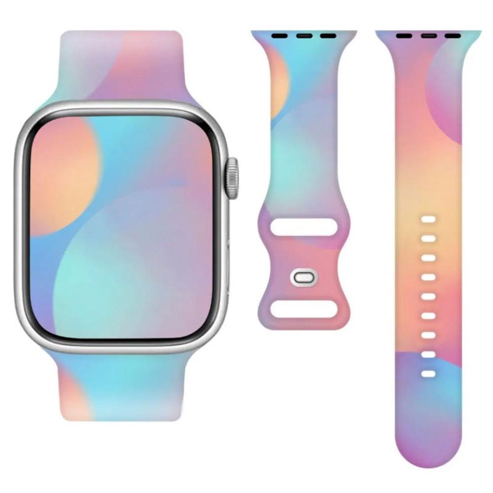 Universal Smartwatch (22mm) Telcon Silikon Armband - Regnbåge