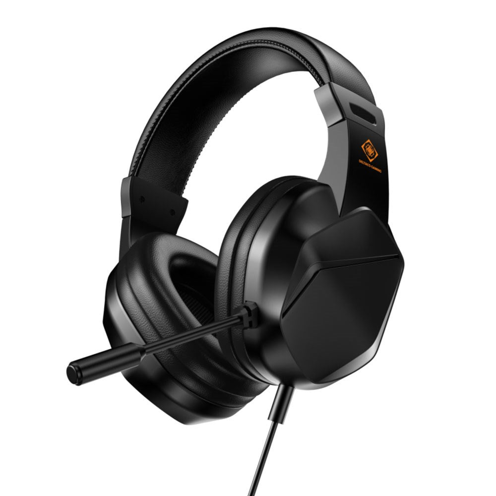 Deltaco 4-i-1 Gaming Set m. Headset / Tangentbord / Mus / Musmatta - Svart
