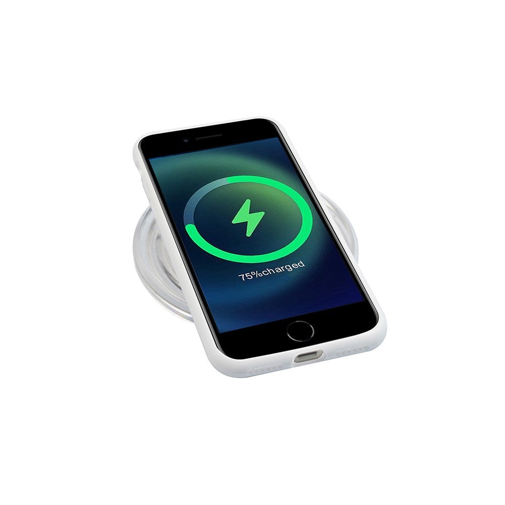 GreenMind iPhone SE (2022 / 2020) / 8 / 7 Fodrat Silikon Skal - Vit