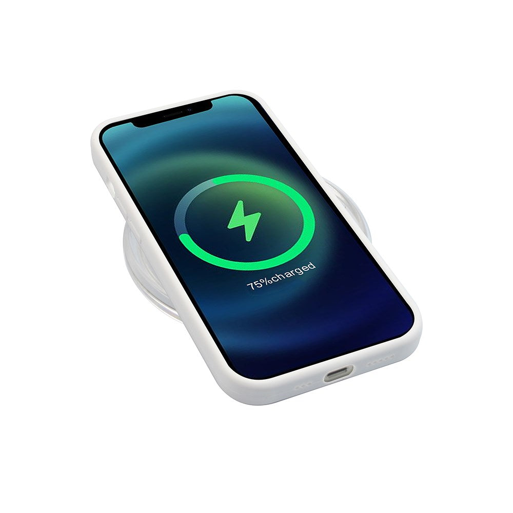 GreenMind iPhone 14 Fodrat Silikon Skal - Vit