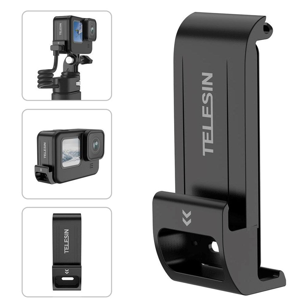 TELESIN Vattentätt Batterilock för GoPro Hero 9 / 10 / 11 / 12 - Svart