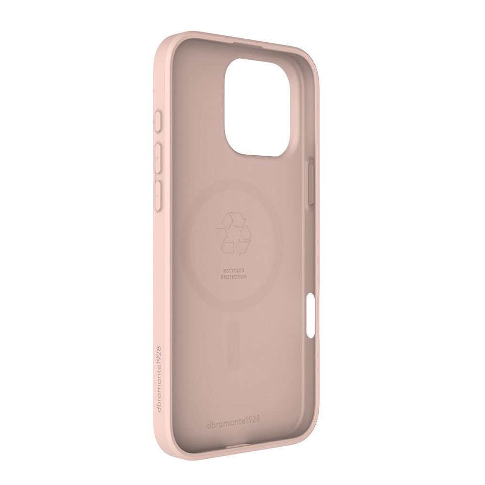 iPhone 16 Pro Max dbramante1928 Greenland Skal - 100% Återvunnen Plast - MagSafe Kompatibel - Pink Sand