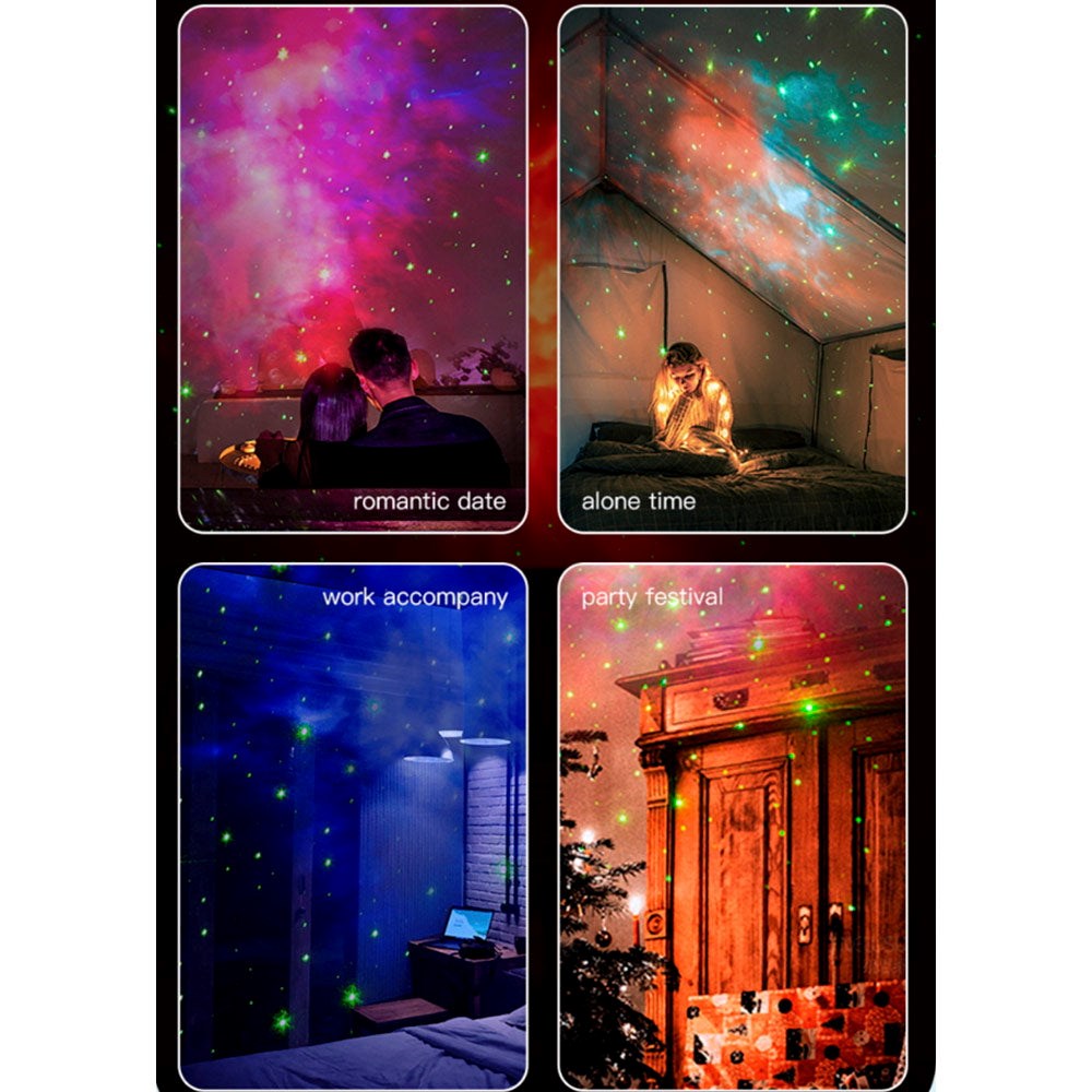 XO Astronaut Star Projektor Lamp - LED - Vit